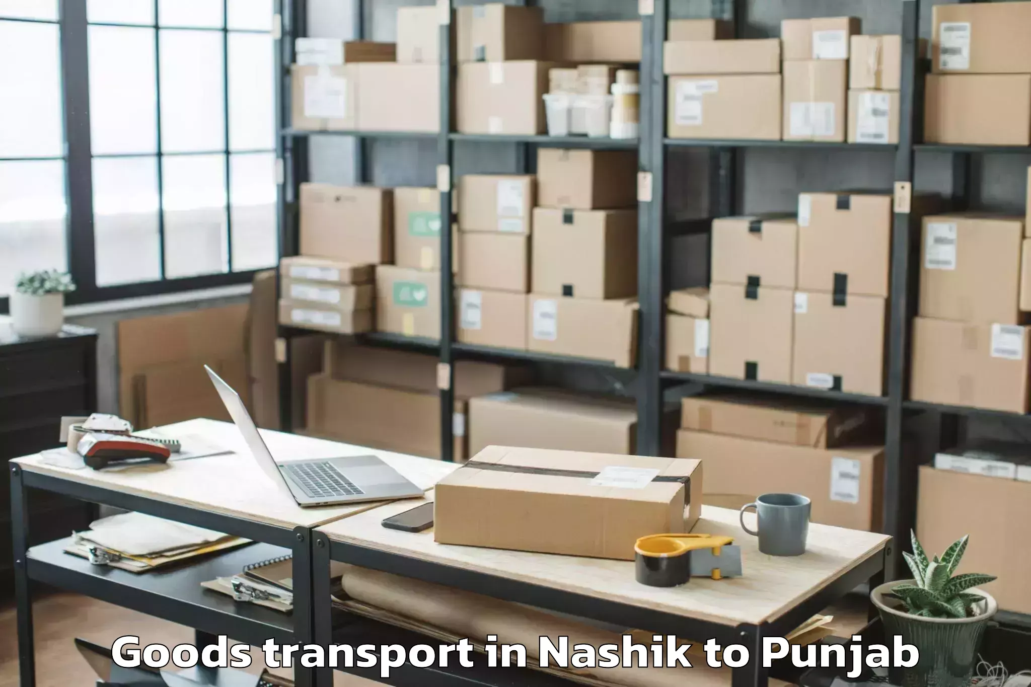 Professional Nashik to Guru Kashi University Talwandi Goods Transport